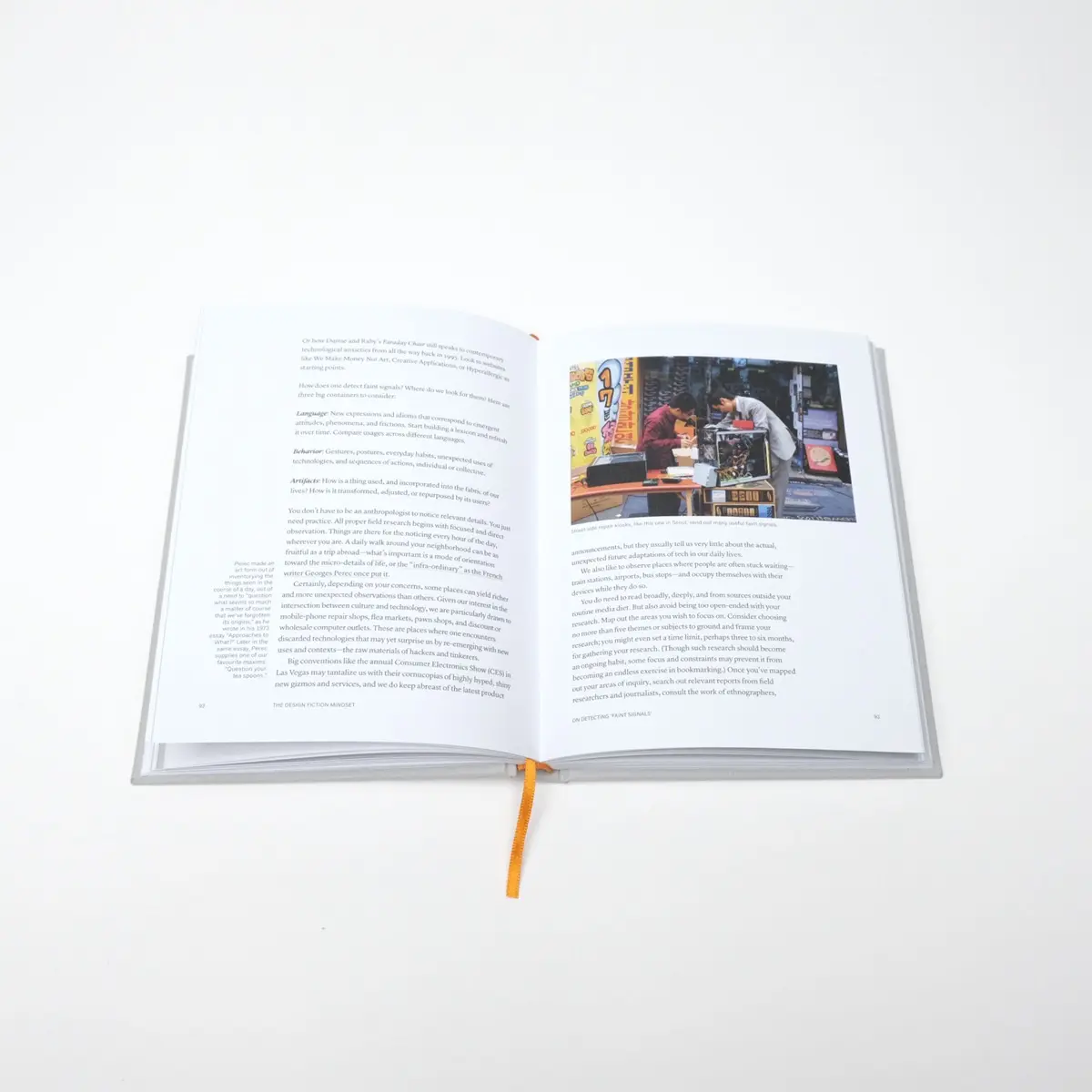 A photo from or of the book The Manual of Design Fiction (Hardcover) by Julian Bleecker